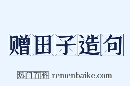 赠田子造句是什么意思的图片
